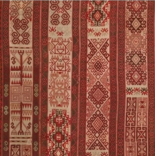 Геометрический орнамент. Ткачество. Фонд Национального музея искусства им. А. Кастеева РК
